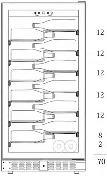 Винный холодильник Dunavox DX-70.258B