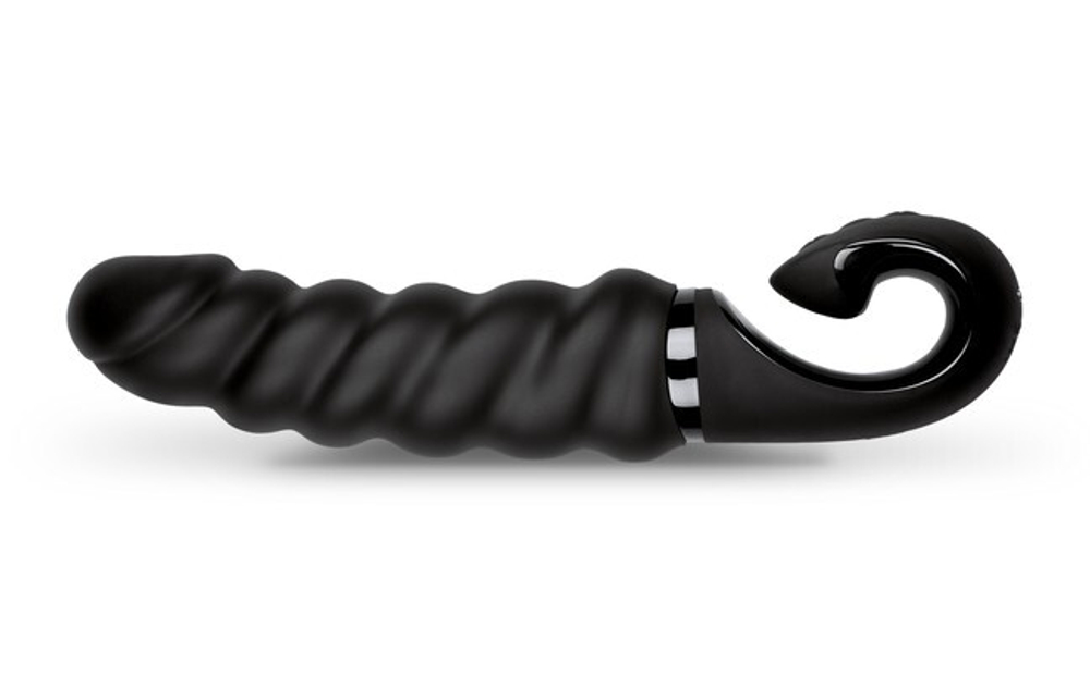 Анатомический витой вибратор Gvibe Gjack 2 (черный) (Цвет: черный)