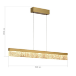 Светильник светодиодный, латунь, золотистый, SPLENDID, LED, 36