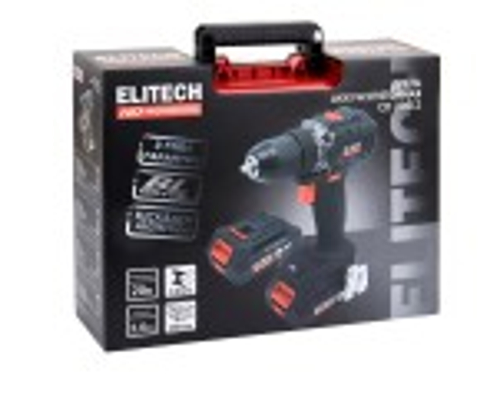 Дрель-шуруповерт аккумуляторная ELITECH CD 20SL2 (E2201.040.01) HD 205717