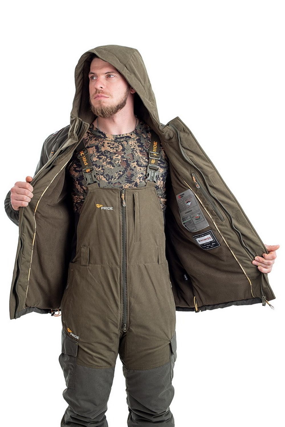 Костюм "Магнум зима" полукомбинезон (исландия,хаки) PRIDE