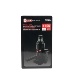 Домкрат бутылочный 8т с клапаном(h min 200мм,h max 400мм) FORCEKRAFT FK-T90804