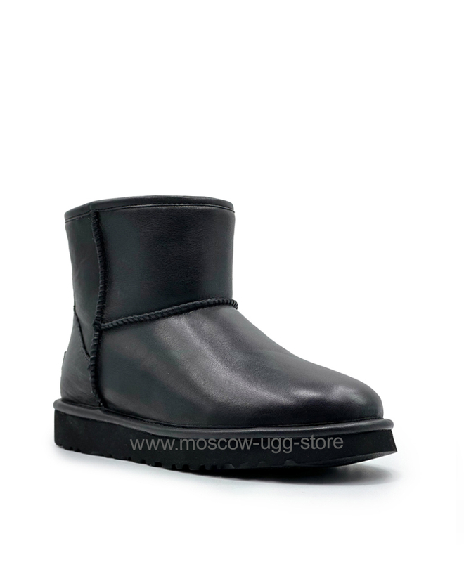 CLASSIC MINI ZIP LEATHER-black