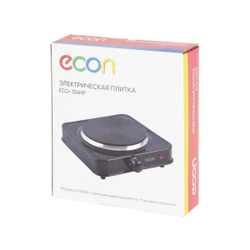 Плита электрическая Econ, ECO-134HP, 1000 Вт, 1 конф, диск, эмаль, механ, пер повор, чер