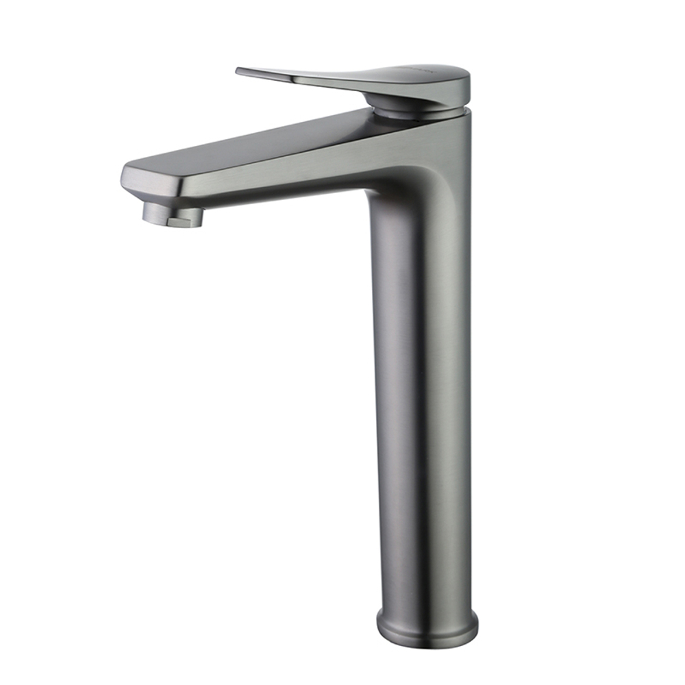 смеситель LEMARK Bronx высокий, монолитный, графит LM3709GM