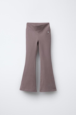 ZARA РАСКЛЕШЕННЫЕ ЛЕГИНСЫ, ПУДРОВО-РОЗОВЫЙ