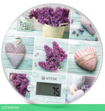 Кухонные весы Vitek VT-2426 Lilac/Illustration