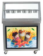 Фризер для жареного мороженого Foodatlas KCB-1Y (контейнеры, световой короб, стол для топпингов)