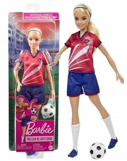 Кукла Mattel Barbie Карьера - Кукла футболистка с футбольным мячом - Барби HCN17