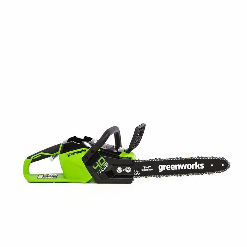 Цепная пила аккумуляторная GreenWorks GD40CS15, 40V, 35 см, бесщеточная, 1,5 КВТ, без АКБ и ЗУ (2005707)