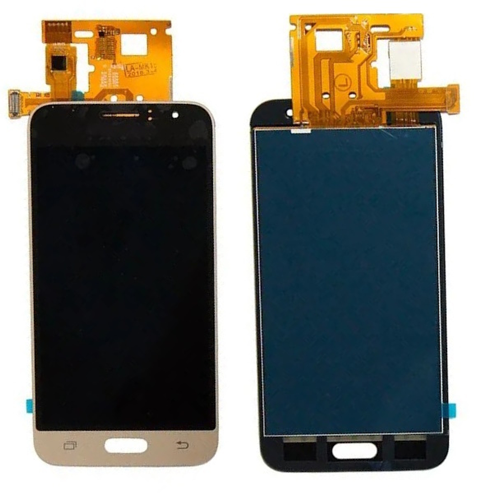 Дисплей для Samsung Galaxy J1 2016 (J120F) с тачскрином Золотой - In-Cell