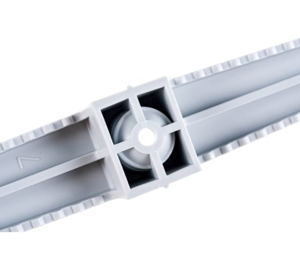 Держатель кабеля двусторонний для прямого монтажа серый (20шт/уп) Промрукав PR13.0382