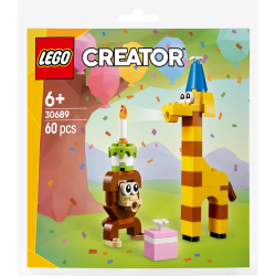 Конструктор LEGO Creator 30689 Зверята на день рождения арт. 30689 60 дет — фото 1