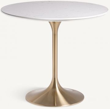 Обеденный стол KELHEIM белый/золотой Испания