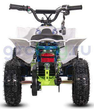 Детский электроквадроцикл WHITE SIBERIA SNEG LETO R 1000W - Голубой фото 5 фото №7