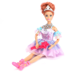 Кукла 29 см София, руки и ноги сгиб, балерина, ресницы, акс, кор (Карапуз)