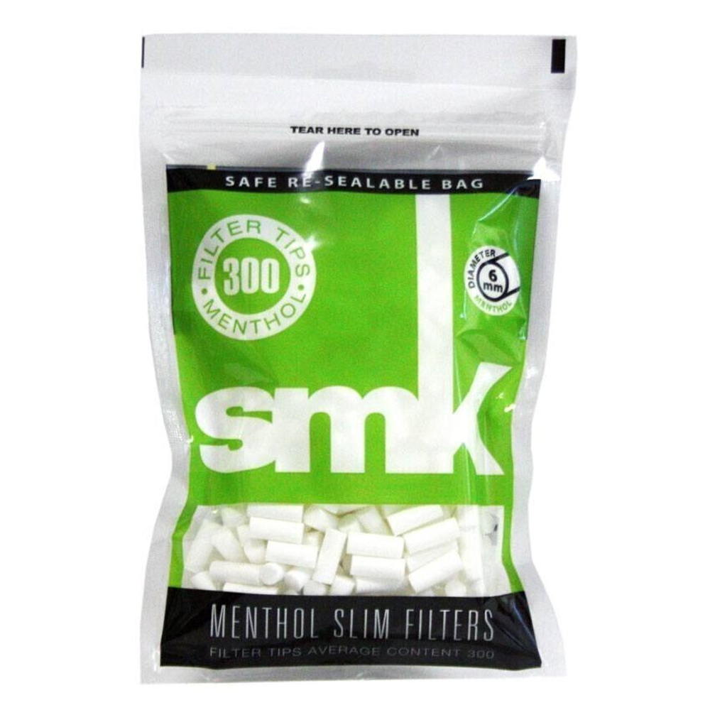 Фильтры для сигарет "SMK" Slim Menthol 300шт