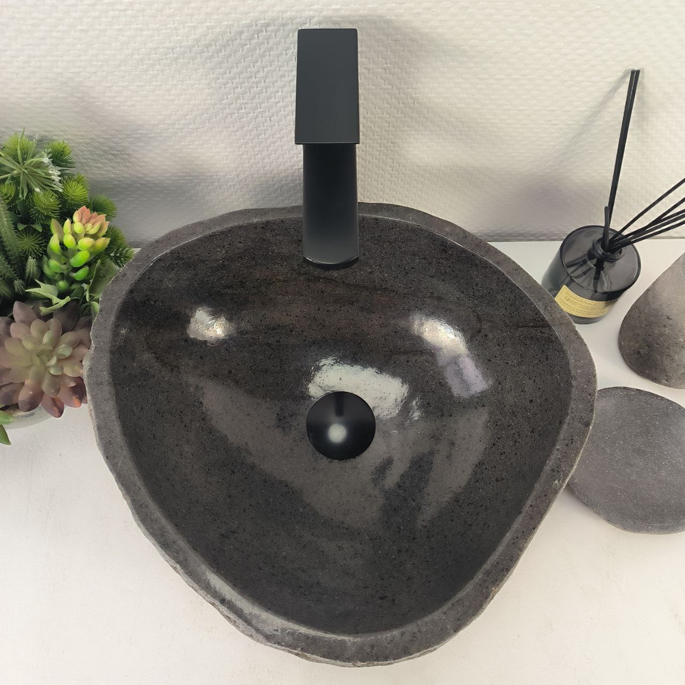 Раковина из речного камня RS-65178 41*37*15 0856