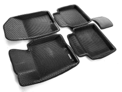 Коврики салона для KIA Optima (2011-15) / HYUNDAI Sonata YF / I40 (2010-16) / Grandeur (2011-16) Euromat 3D EVA черные Арт EM3DEVA-002912