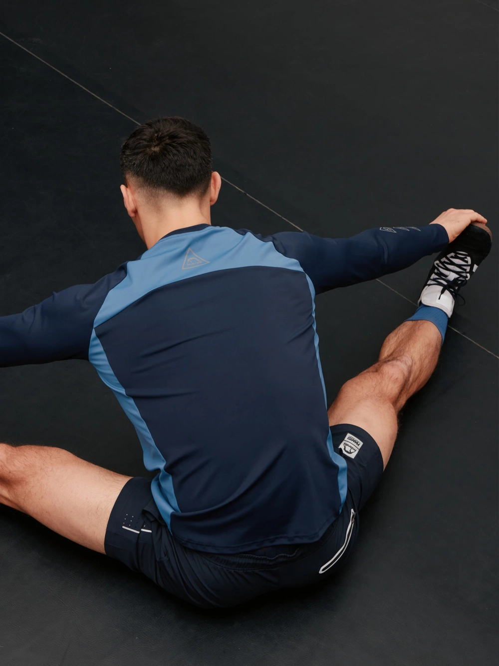 Лонгслив MANTO LOGOTYPE синий