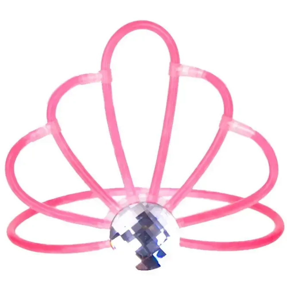 Светящаяся диадема «Розовая корона» 17x17x12,5см (арт.80251)