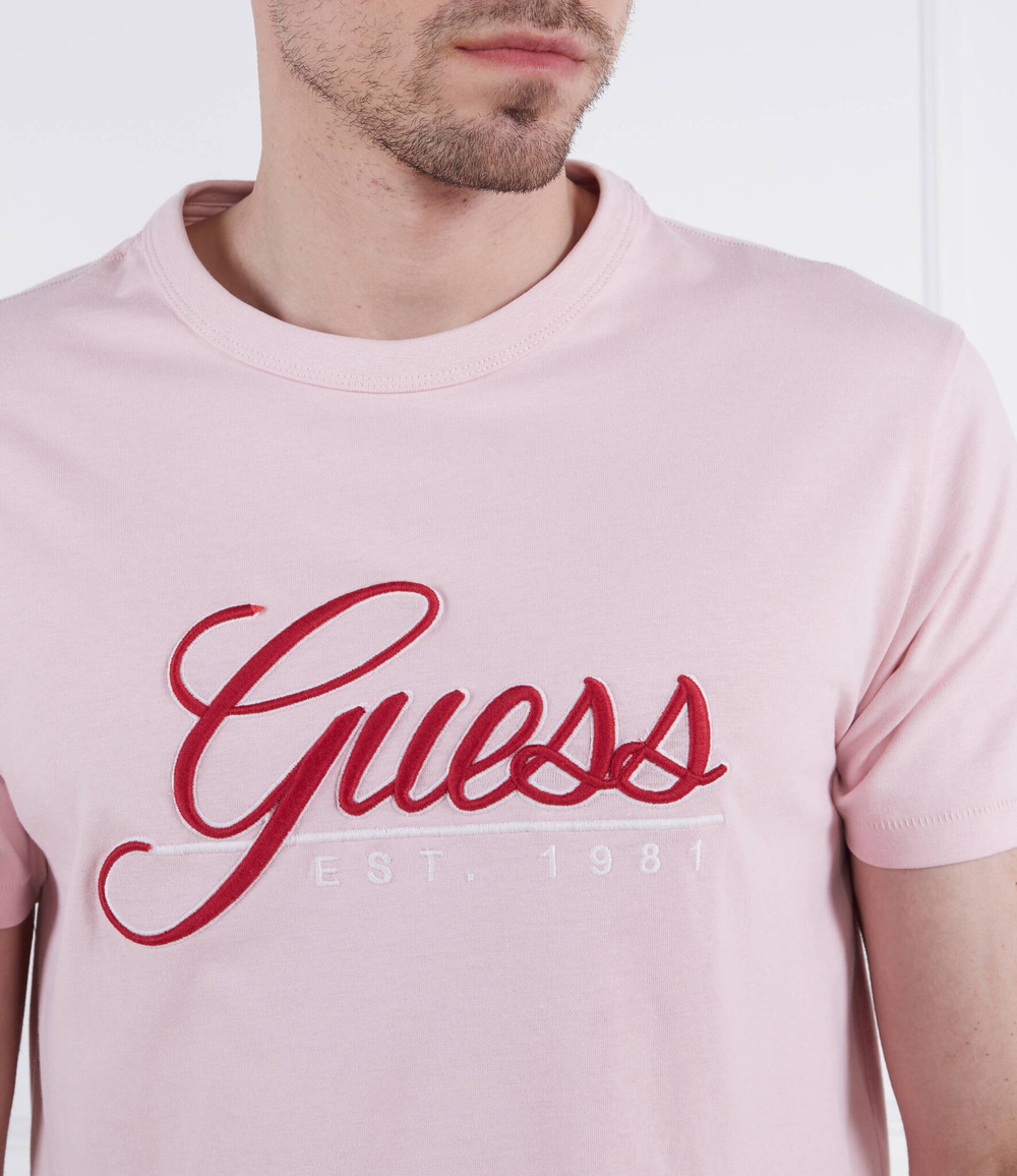Футболка SS CN GUESS 3D EMBRO GUESS - розовый(M3GI25 K8FQ4)