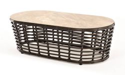 "Валенсия" журнальный столик из искусственного ротанга, цвет бронзовый