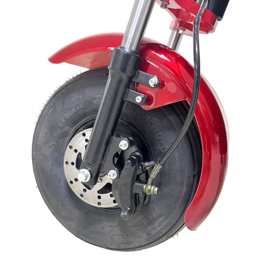 Электроскутер Wolong C3 PRO красный