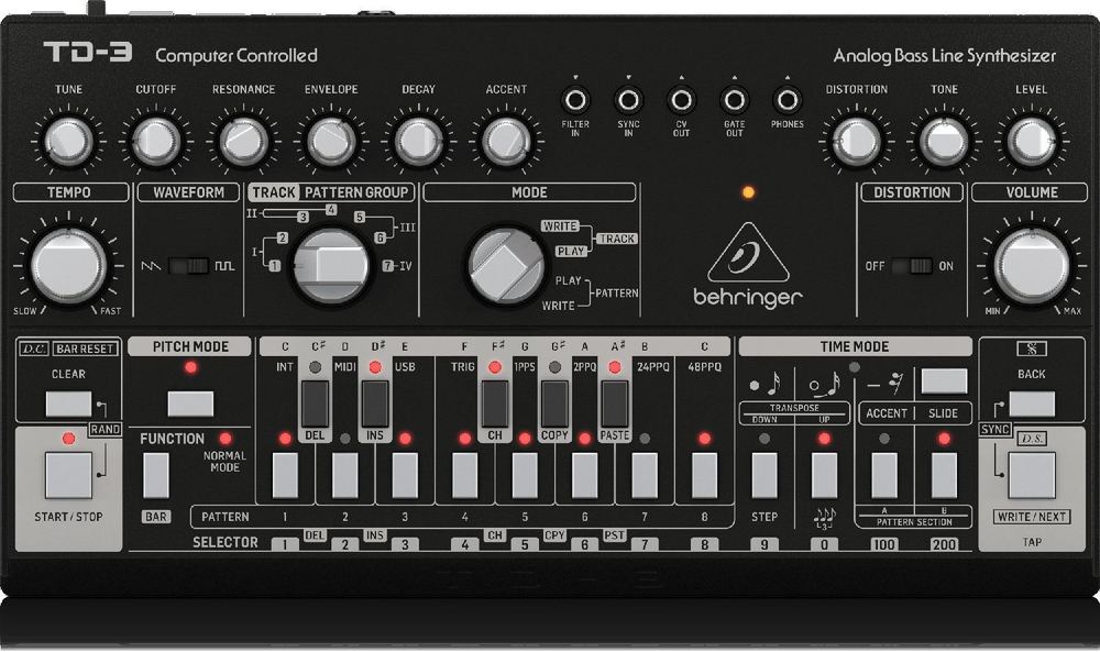 Синтезатор BEHRINGER TD-3-BK