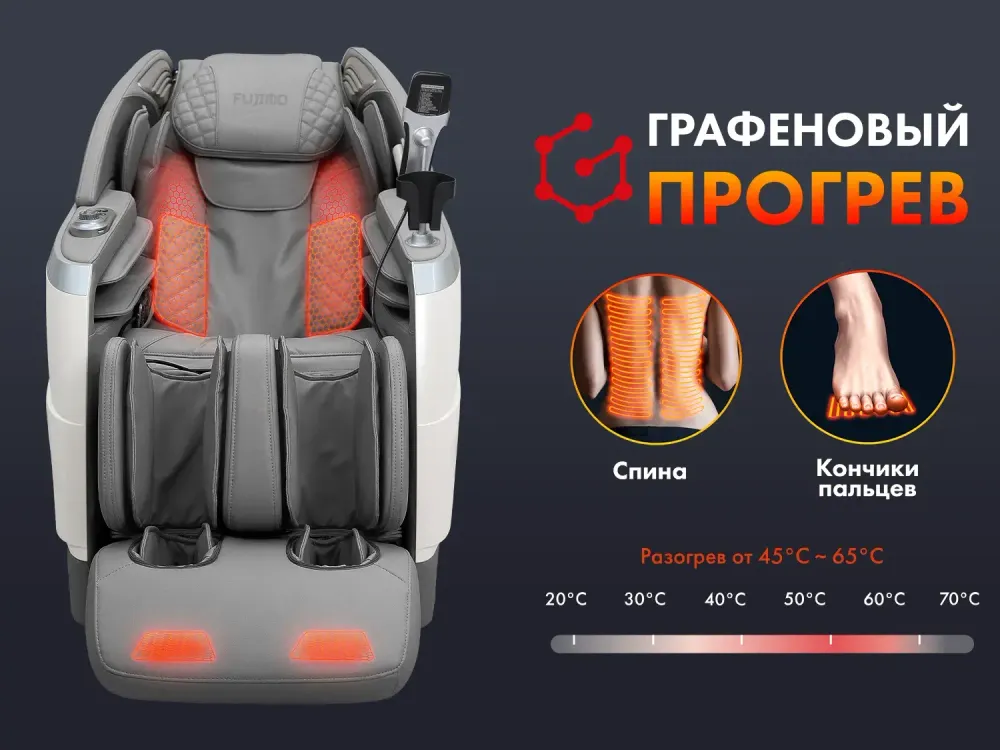 Массажное кресло FUJIMO 氣 FLEXOR F500 Grey