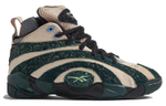 Brain Dead x Reebok Shaqnosis shock absorption non-slip high-top retro basketball shoes for men and women the same white and green