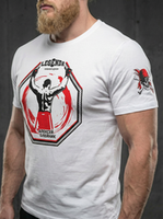 Футболка спортивная хлопковая мужская белая LEGENDA Олейник