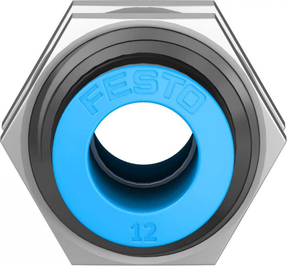 Муфта цанговая для панельного монтажа прямая Festo QSS-12 (комплект 10 шт)