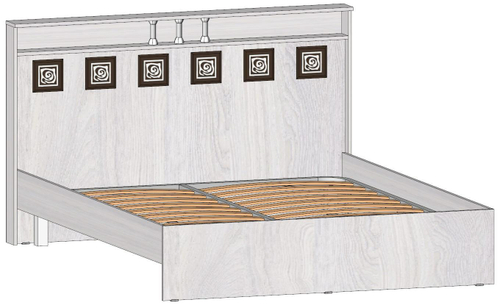 Кровать 2-х спальная Коста-Рика 1600 Анкор светлый