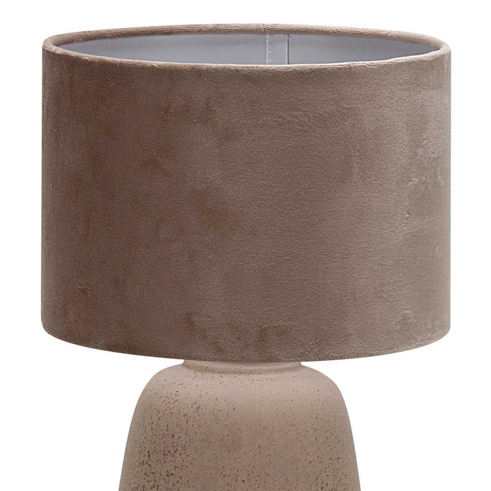 Настольный светильник 1х40Вт Е27, металл/керамика/ткань, бежевый