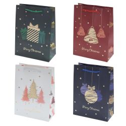 GAEM Пакет подарочный (бумага 210г/м2, блок 12шт), L18 W8,5 H24 см, 4в.