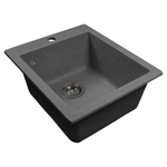 Мойка ML-GMS118 СТАНДАРТ прямоугольная, темно-серый (309), 492*417*190мм