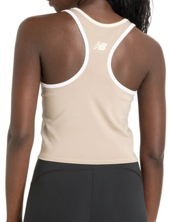 Женский топ теннисный New Balance Novelty Tournament Tank - beige