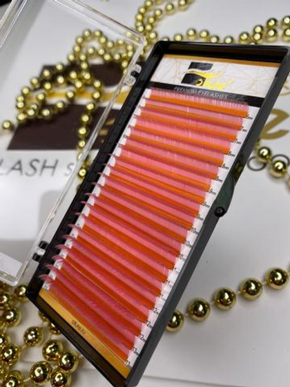 Ресницы светло-розовые Ollure Mix