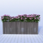 Кашпо-перегородка уличное Арт. RayV — стильное зонирование для кафе, ресторанов и общественных пространств