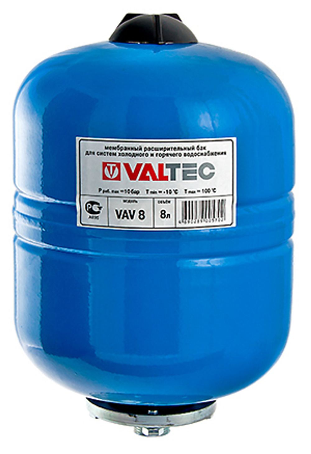 Бак мембранный для систем холодного и горячего водоснабжения цвет синий VALTEC