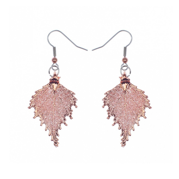Серьги листья Ester Bijoux Маргаритки OR1008/M-S/BL BW