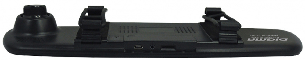 Видеорегистратор Digma FreeDrive 303 MIRROR DUAL черный 5Mpix