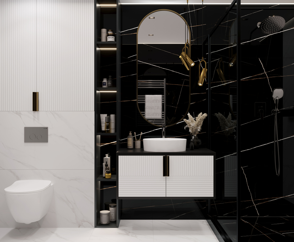 Lawa Black Керамогранит черный 60х120 Полированный