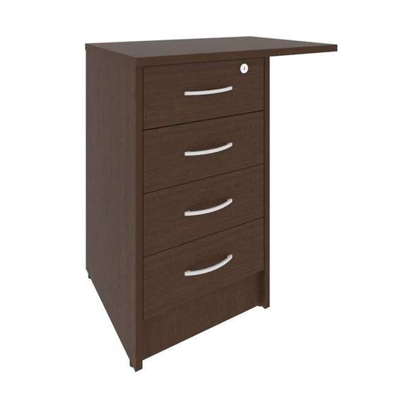 Riva Тумба приставная c фолдингом (с замком, 4 ящика, универсальная левая/правая) А.ТП-4.3F-S