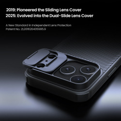 Чехол с защитной шторкой для камеры от Nillkin на iPhone 17 Pro, серия CamShield Pro Case