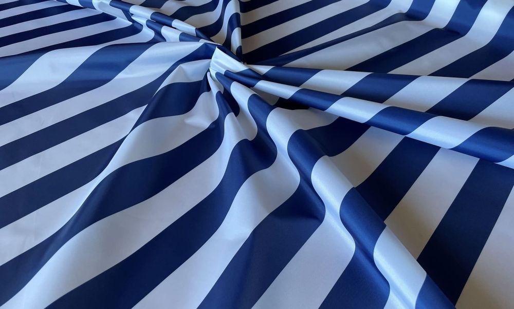 Тентовая ткань Оксфорд 240ПУ полоса синяя