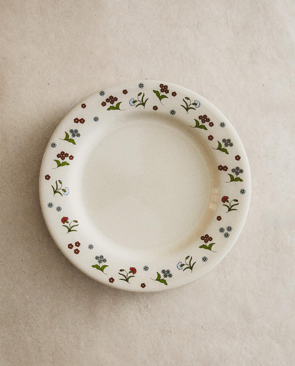 Zara Home тарелка из каменной керамики, цвет разноцветный, 19.8 см