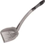 Совок для кошачьего туалета SAHARA, 49 x 14 x 11 см, с длинной изогнутой ручкой, серый, Flamingo