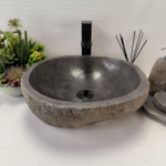 Раковина из речного камня RS-63859 (42*39*15) 0121